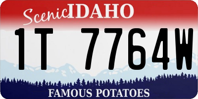 ID license plate 1T7764W