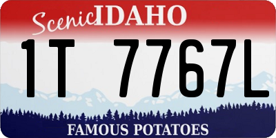 ID license plate 1T7767L