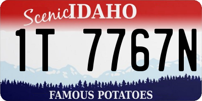 ID license plate 1T7767N