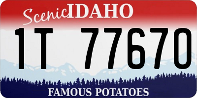 ID license plate 1T7767O