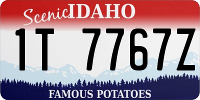 ID license plate 1T7767Z