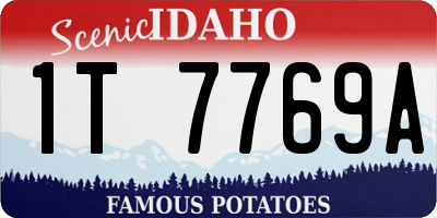 ID license plate 1T7769A