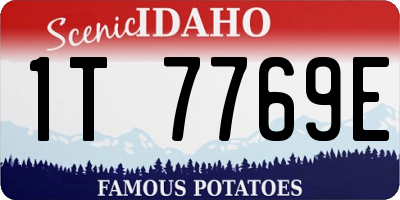 ID license plate 1T7769E