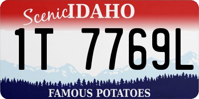 ID license plate 1T7769L
