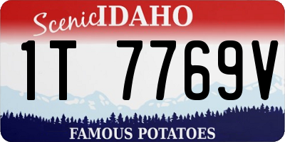 ID license plate 1T7769V