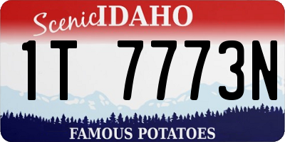 ID license plate 1T7773N