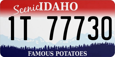 ID license plate 1T7773O