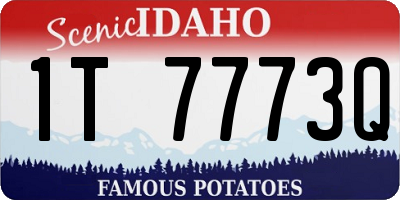 ID license plate 1T7773Q