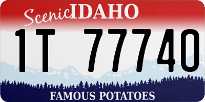 ID license plate 1T7774O
