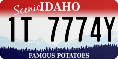 ID license plate 1T7774Y
