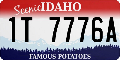ID license plate 1T7776A