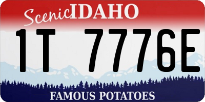 ID license plate 1T7776E