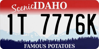 ID license plate 1T7776K