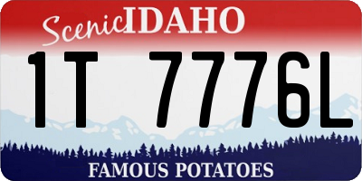 ID license plate 1T7776L