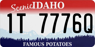 ID license plate 1T7776Q
