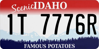 ID license plate 1T7776R