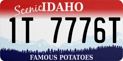ID license plate 1T7776T