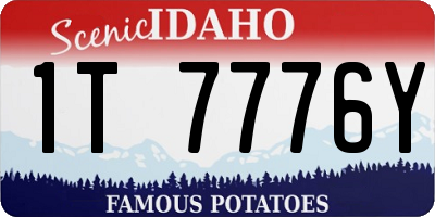 ID license plate 1T7776Y