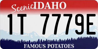 ID license plate 1T7779E
