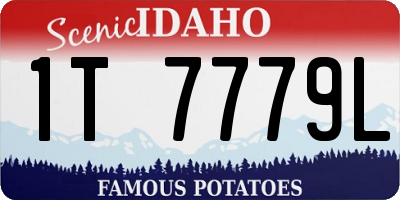 ID license plate 1T7779L