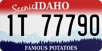 ID license plate 1T7779O