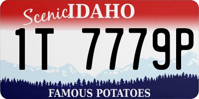 ID license plate 1T7779P