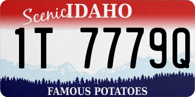 ID license plate 1T7779Q