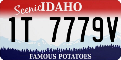 ID license plate 1T7779V