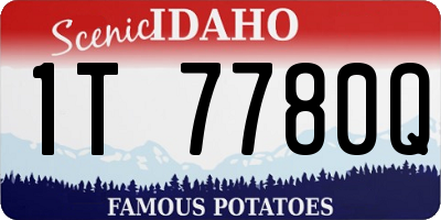 ID license plate 1T7780Q