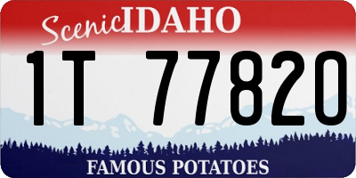 ID license plate 1T7782O