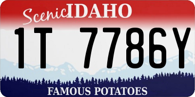 ID license plate 1T7786Y