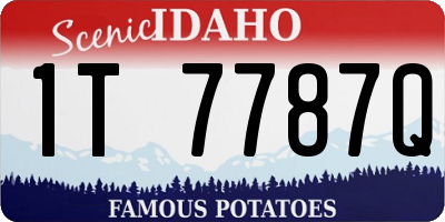 ID license plate 1T7787Q