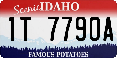 ID license plate 1T7790A