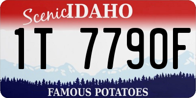 ID license plate 1T7790F