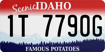 ID license plate 1T7790G