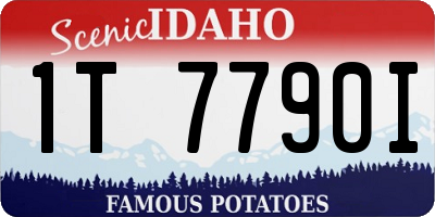 ID license plate 1T7790I