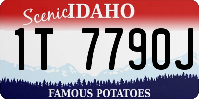 ID license plate 1T7790J