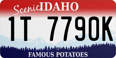 ID license plate 1T7790K