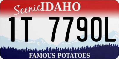 ID license plate 1T7790L