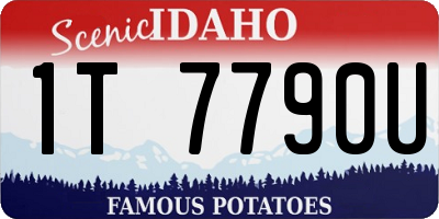 ID license plate 1T7790U