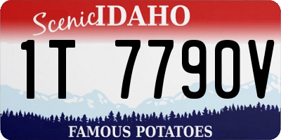 ID license plate 1T7790V