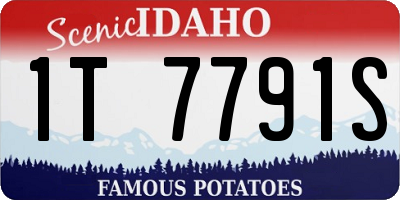 ID license plate 1T7791S