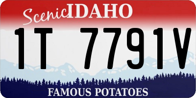 ID license plate 1T7791V