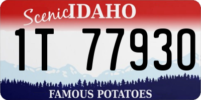 ID license plate 1T7793O