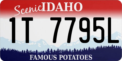 ID license plate 1T7795L