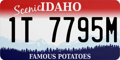 ID license plate 1T7795M