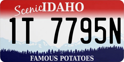 ID license plate 1T7795N