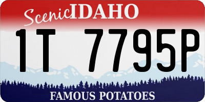 ID license plate 1T7795P