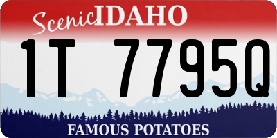 ID license plate 1T7795Q