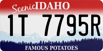 ID license plate 1T7795R